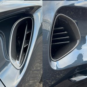 Lotus emira carbon fibre intake duct vents